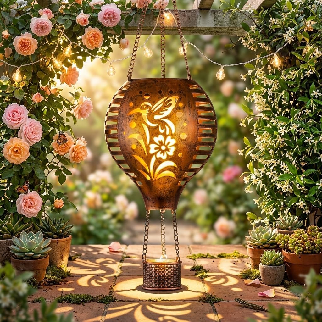 Hanging Solar Lantern for Garden Decor